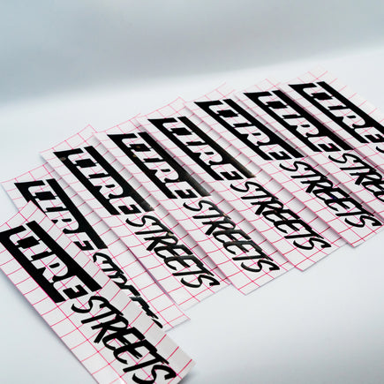 Tire Streets Decal - Black