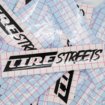 Tire Streets Decal - Black