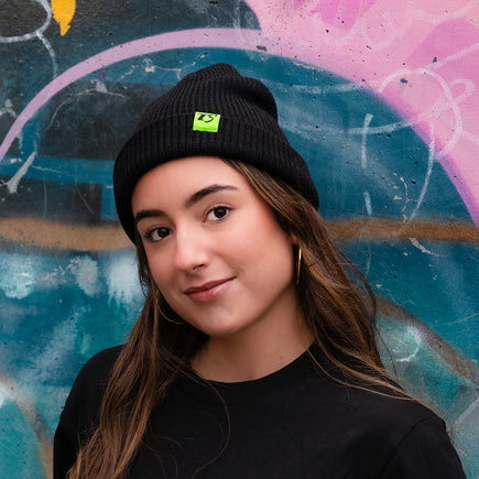 Tire Streets Essential Beanie - Green Tag